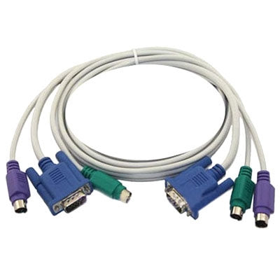 KVM VGA PS/2 Male Connect Cable for Mouse Keyboard, Length: 1.5m ( Using in KVM-0104, KVM-0102)