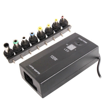 100W Universal AC / DC Charge Adapter with USB Port & Car Charger for Laptop / Mobile Phone, EU Plug (Output: DC 12 / 15 / 16 / 18 / 19 / 20V 4.5A; DC22 / 24V 4.0A; DC 5V 1A USB Port)