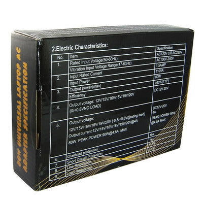 Thin and Light 90W universal laptop AC adapter