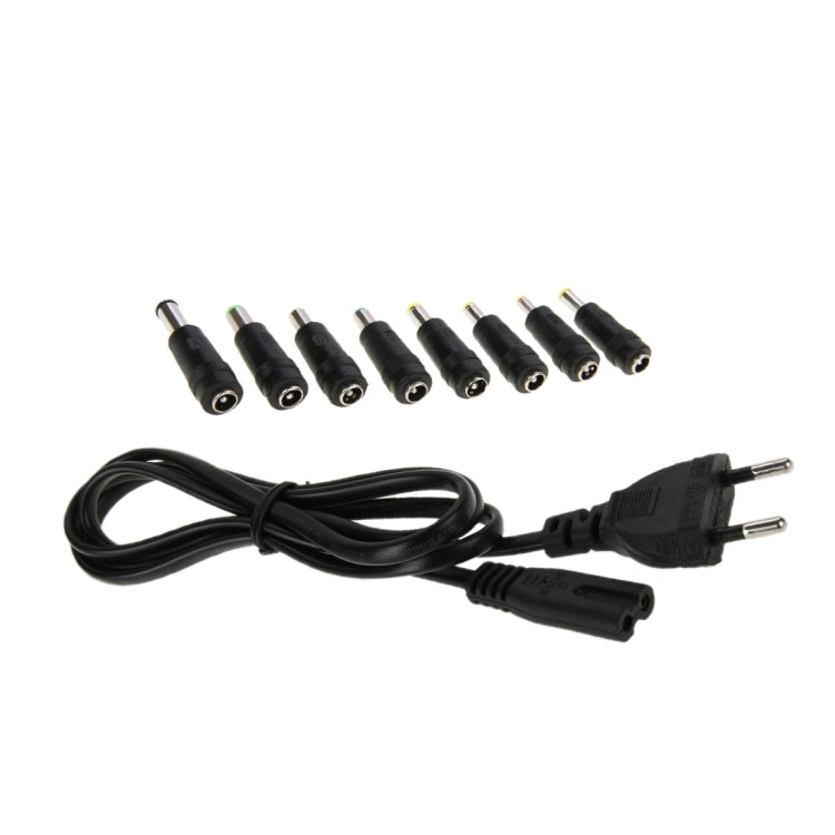 100W Notebook Power Adapter with Car Charger Cable, EU Plug(Black)