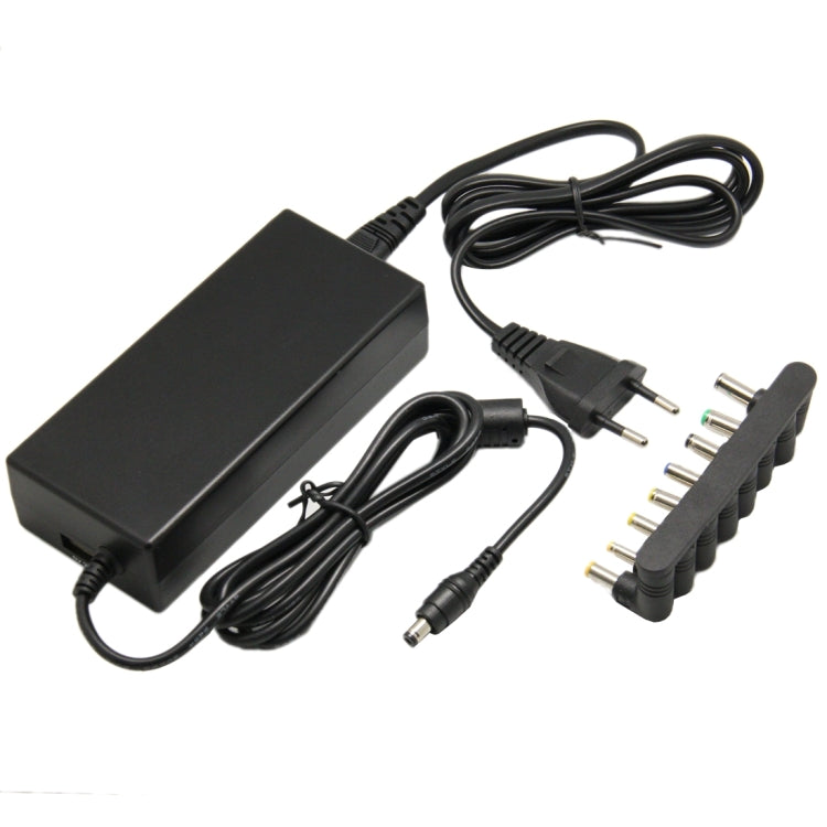 90W Universal AC Power Adapter Charger for Laptop Notebook with Eight Connectors, EU Plug(Black)