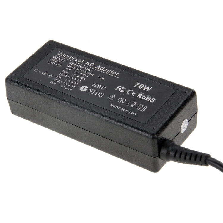 AU-70W+13 TIPS 70W Universal AC Power Adapter Charger with 13 Tips Connectors for Laptop Notebook, EU Plug