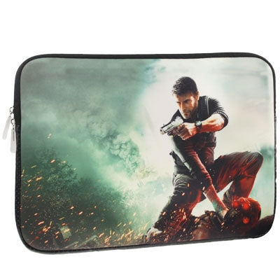 3D Effects Movie Pattern Soft Sleeve Case Zipper Bag with Dual-Zipped Close for 15 inch Laptop