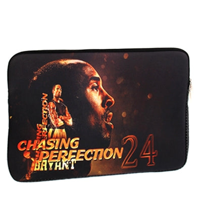 Kobe Pattern Soft Sleeve Case Zipper Bag with Dual-Zipped Close for 14 inch Laptop