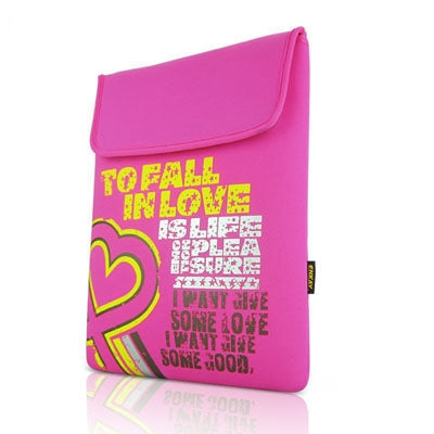 ENKAY ENK-2201 15 / 15.6 inch Classical Series Heart Pattern Protective Laptop Bag(Pink)