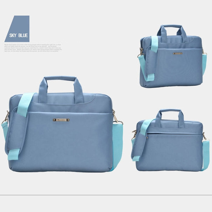 15.6 inch Portable One Shoulder Waterproof Nylon Laptop Bag,