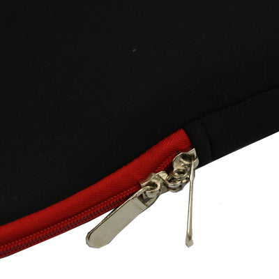 Soft Sleeve Case Zipper Bag with Red color for 13.4 inch Laptop