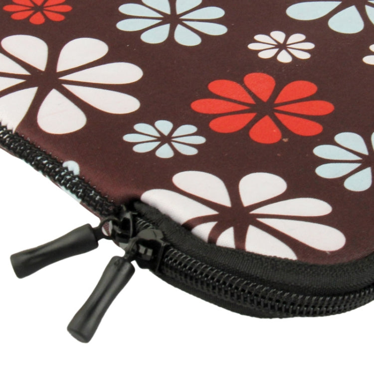 9.7 / 10.1 inch Flower Pattern Thermal Transfer Soft Protective Laptop Zipper Bag, Suitable for iPad 4 / iPad 3 / iPad 2, Galaxy Tab 3 (10.1) / P5200 / P7500 / N8000