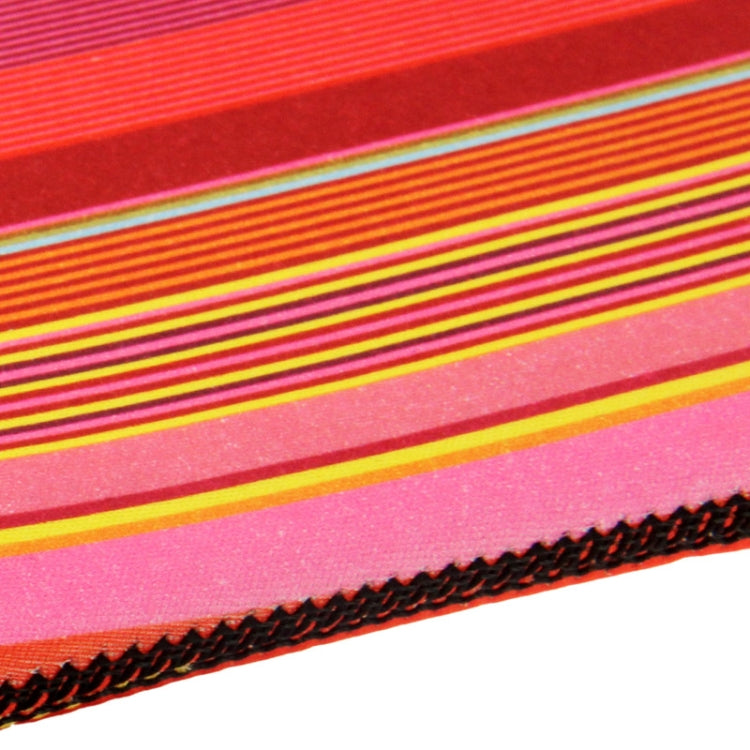 Colored Lines Pattern Thermal Printing Soft Sleeve Case Zipper Bag for 14 inch Laptop