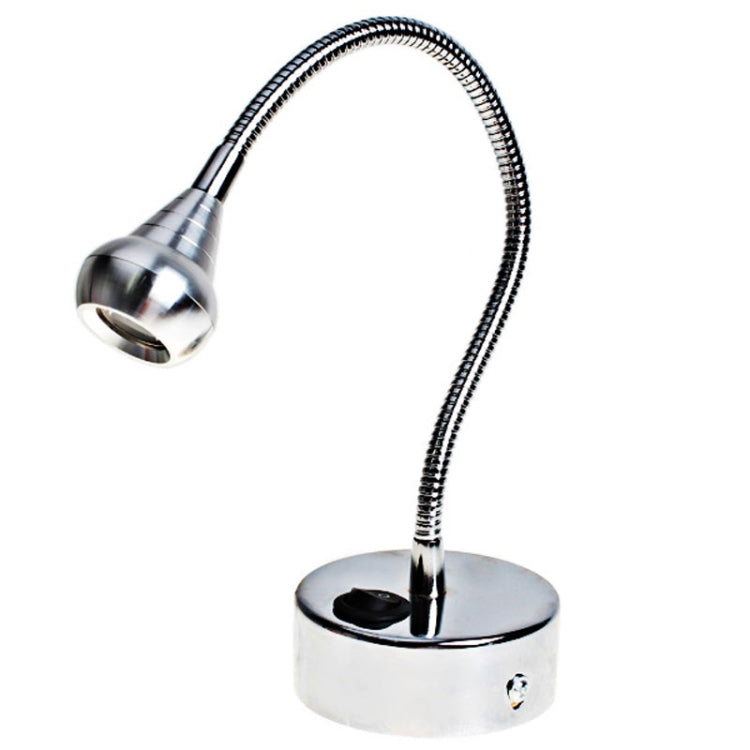 KX-SO40B-13 Snake Tube Wall lamp, 3W, 1 LED, 160-180LM, 3000-3200K (Silver)