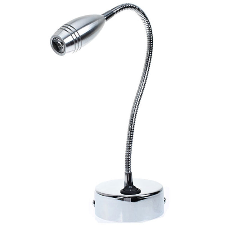KX-S032C-13 Snake Tube Wall lamp, 3W, 1 LED, 160-180LM, 3000-3200K (Silver)