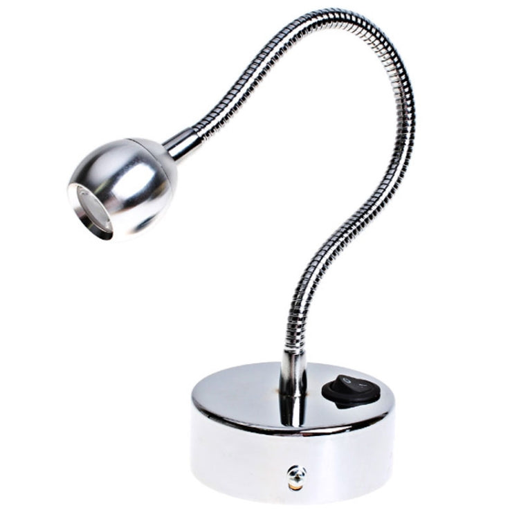 KX-S040A-13 Snake Tube Wall lamp, 3W, 1 LED, 160-180LM, 3000-3200K (Silver)