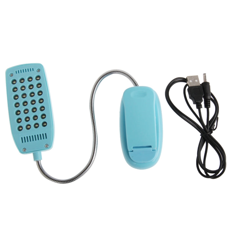 YHX-180 Computer Light Book Light, 28 LED, White Light, Snake Tube Clip, DC 4.5V