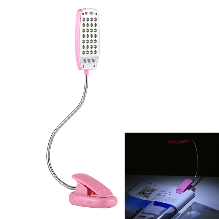 YHX-180 Computer Light Book Light, 28 LED, White Light, Snake Tube Clip, DC 4.5V