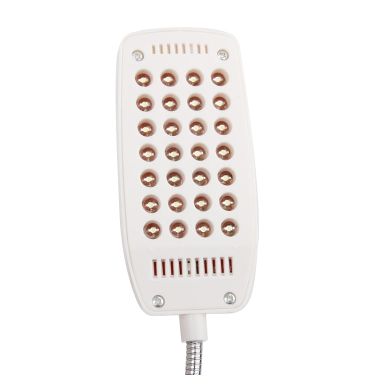 YHX-180 Computer Light Book Light, 28 LED, White Light, Snake Tube Clip, DC 4.5V