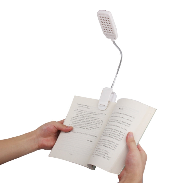 YHX-180 Computer Light Book Light, 28 LED, White Light, Snake Tube Clip, DC 4.5V