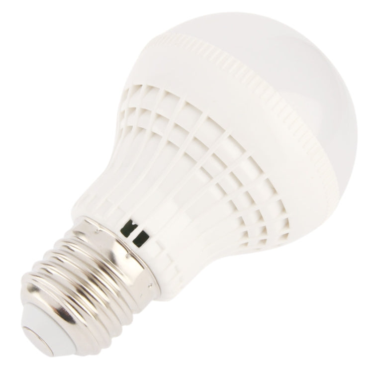 E27 5W 18 LED Ball Steep Light Bulb, 425LM, White Light, AC 85-265V(White)