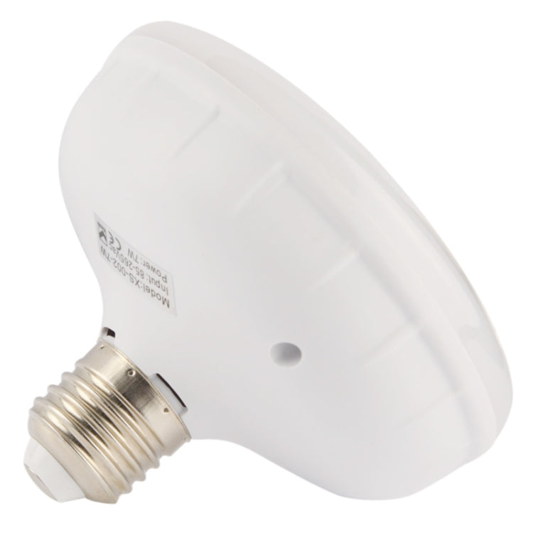 E27 7W Far Infrared Sensor Lamp, 595LM, 45 LED SMD 2835, White Light, 6000-6500K, AC 85-265V(White)