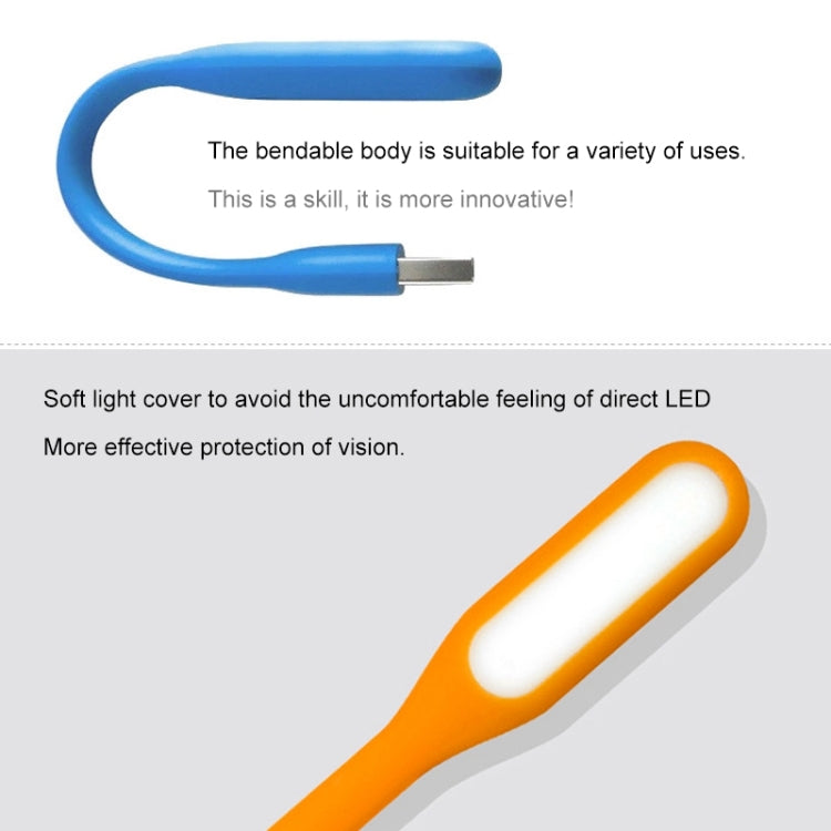 100 PCS Portable Mini USB 6 LED Light, For PC / Laptops / Power Bank, Flexible Arm, Eye-protection Light