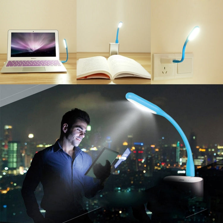 100 PCS Portable Mini USB 6 LED Light, For PC / Laptops / Power Bank, Flexible Arm, Eye-protection Light