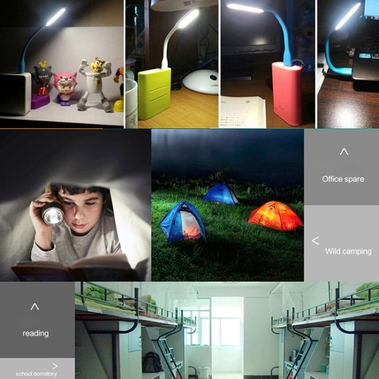 100 PCS Portable Mini USB 6 LED Light, For PC / Laptops / Power Bank, Flexible Arm, Eye-protection Light
