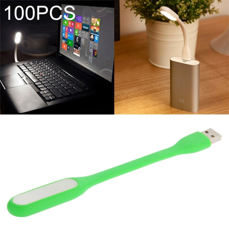 100 PCS Portable Mini USB 6 LED Light, For PC / Laptops / Power Bank, Flexible Arm, Eye-protection Light