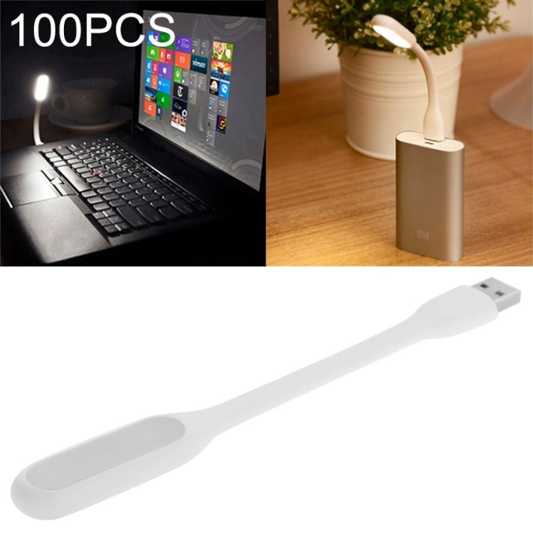100 PCS Portable Mini USB 6 LED Light, For PC / Laptops / Power Bank, Flexible Arm, Eye-protection Light