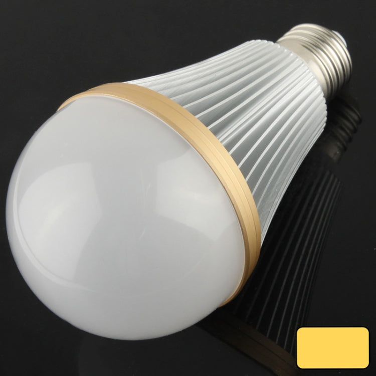 E27 12W  Ball Steep Light Bulb, 9 LED, 1080-1320LM, Warm White Light, AC 100V-240V