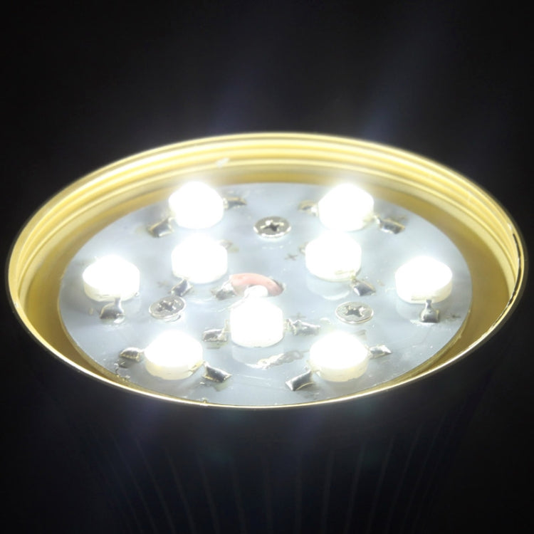 E27 12W White Light Ball Steep Light Bulb (AC 100V-240V), Golden