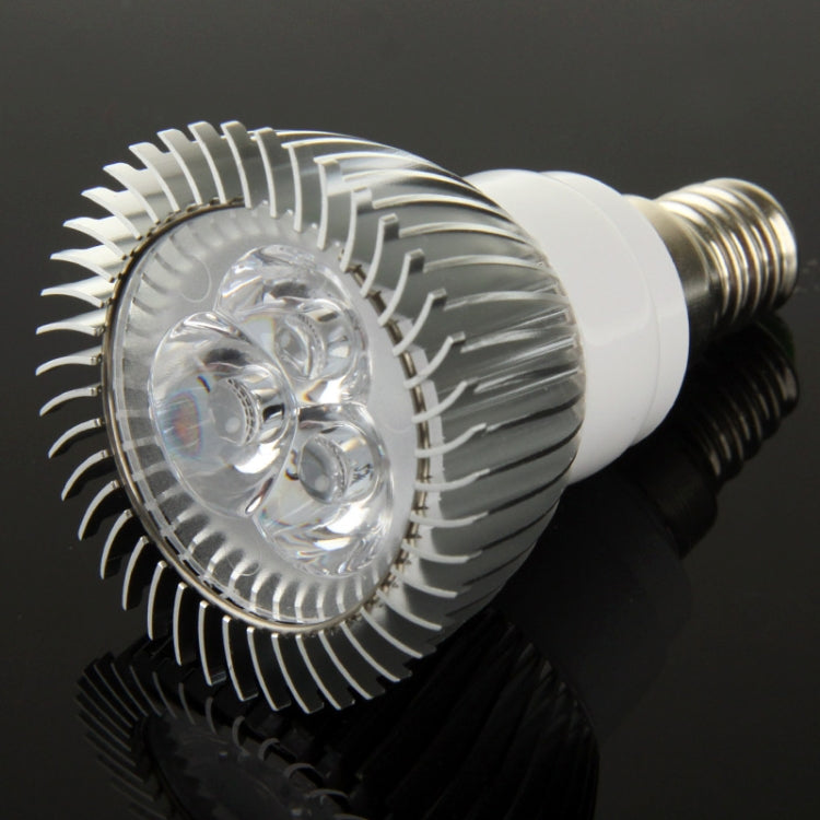 E14 3W DIY Aluminum 3 LED Spotlight Lamp Shell Kit (Aluminum Shell + Aluminum Base Plate + E14 Base + LED Lens + LED Driver)