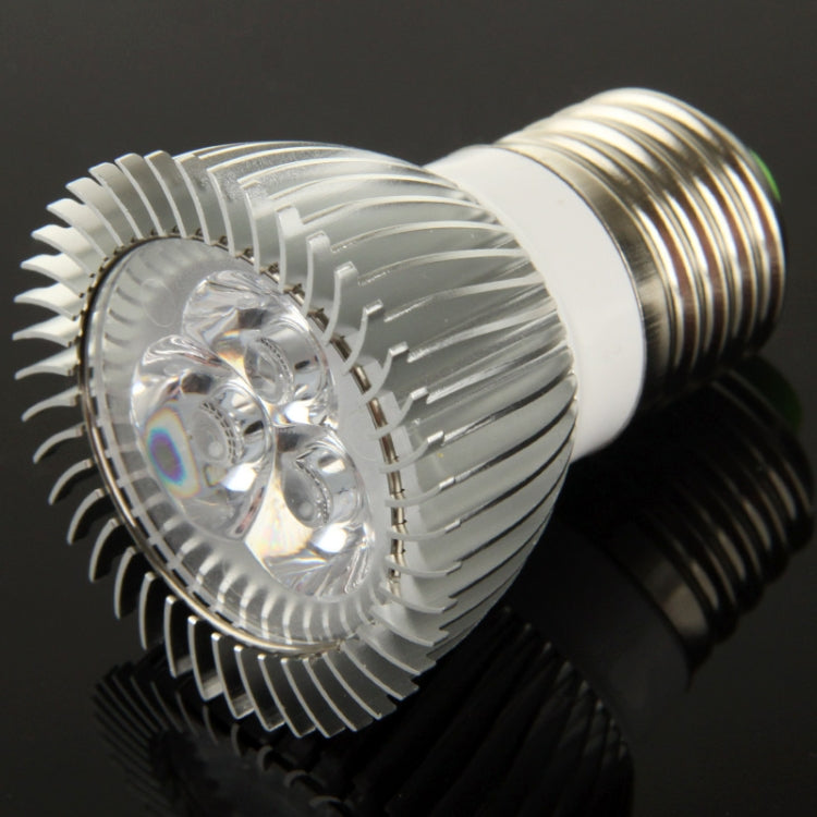 E27 3W DIY Aluminum 3 LED Spotlight Lamp Shell Kit (Aluminum Shell + Aluminum Base Plate + E27 Base + LED Lens + LED Driver)