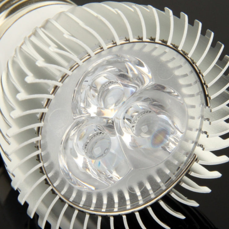 E27 3W DIY Aluminum 3 LED Spotlight Lamp Shell Kit (Aluminum Shell + Aluminum Base Plate + E27 Base + LED Lens + LED Driver)