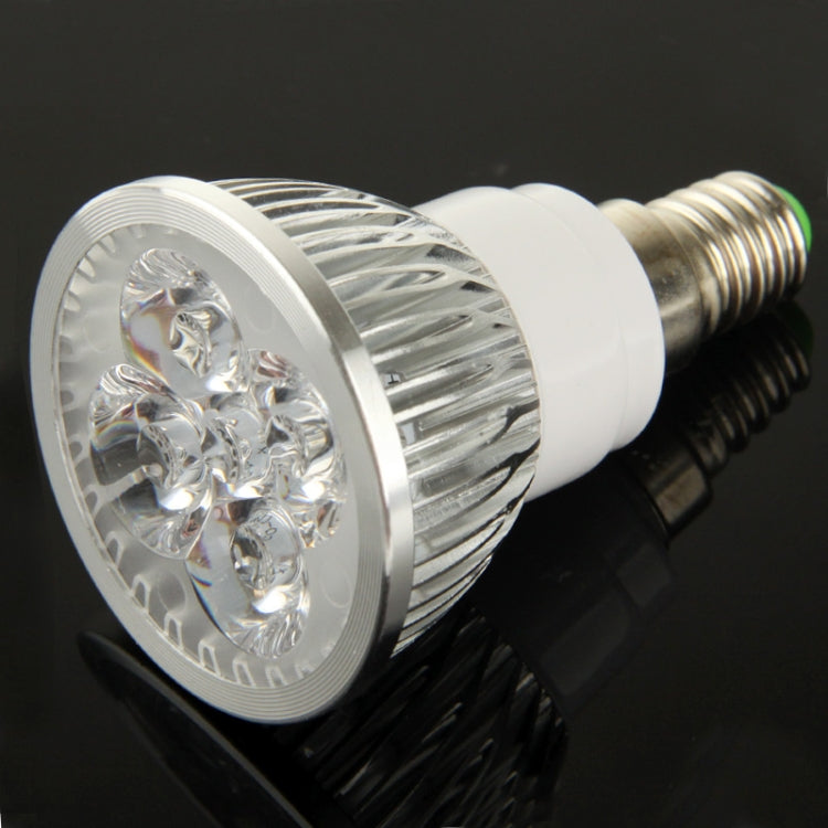 E14 4W DIY Aluminum 4 LED Spotlight Lamp Shell Kit (Aluminum Shell + Aluminum Base Plate + E14 Base + LED Lens + LED Driver)