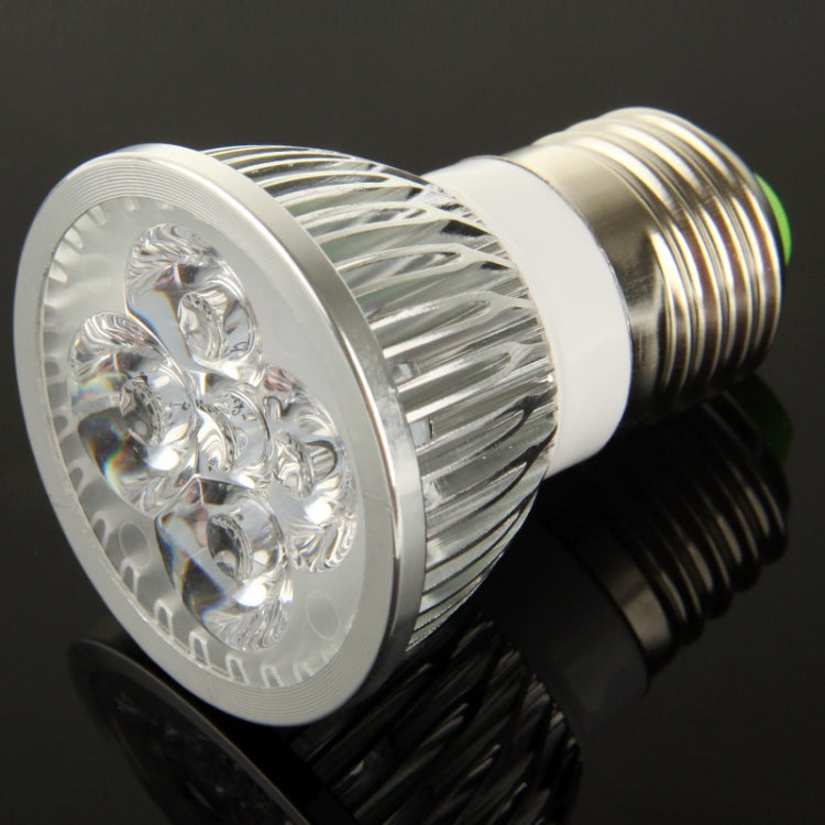 E27 4W DIY Aluminum 4 LED Spotlight Lamp Shell Kit (Aluminum Shell + Aluminum Base Plate + E27 Base + LED Lens + LED Driver)