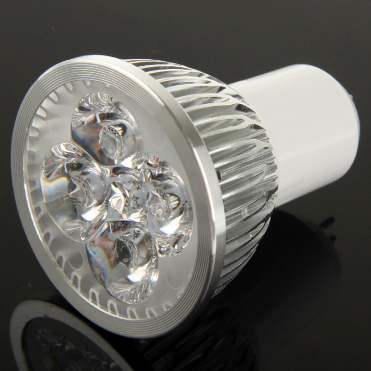 GU5.3 4W DIY Aluminum 4 LED Spotlight Lamp Shell Kit (Aluminum Shell + Aluminum Base Plate + GU5.3 Base + LED Lens + LED Driver)