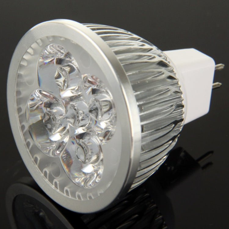 MR16 4W DIY Aluminum 4 LED Spotlight Lamp Shell Kit (Aluminum Shell + Aluminum Base Plate + MR16 Base + LED Lens + LED Driver)