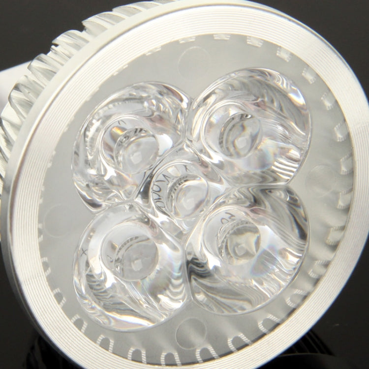 MR16 4W DIY Aluminum 4 LED Spotlight Lamp Shell Kit (Aluminum Shell + Aluminum Base Plate + MR16 Base + LED Lens + LED Driver)