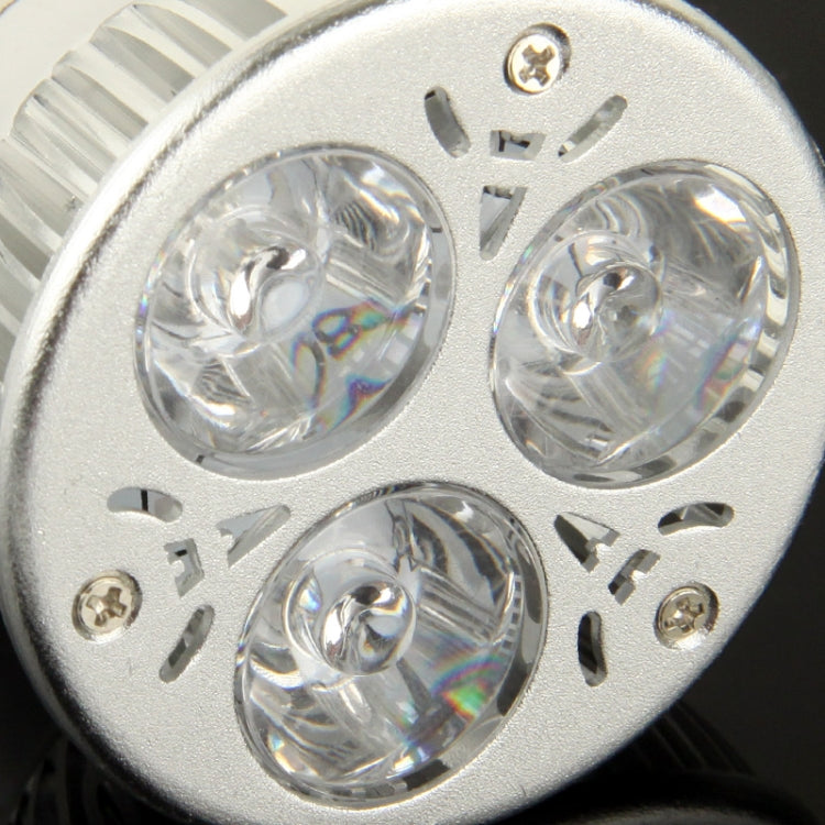 E27 3W DIY Aluminum 3 LED Spotlight Lamp Shell Kit (Aluminum Shell + Lamp Cover + Aluminum Base Plate + E27 Base + LED Lens + LED Driver + Screws)