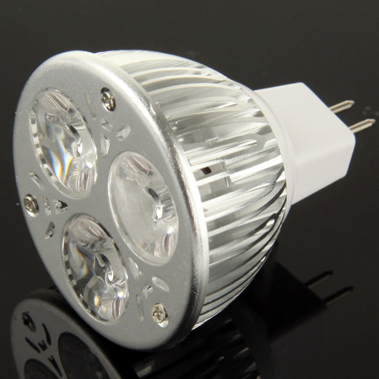 MR16 3W DIY Aluminum 3 LED Spotlight Lamp Shell Kit (Aluminum Shell + Lamp Cover + Aluminum Base Plate + MR16 Base + LED Lens + LED Driver + Screws)