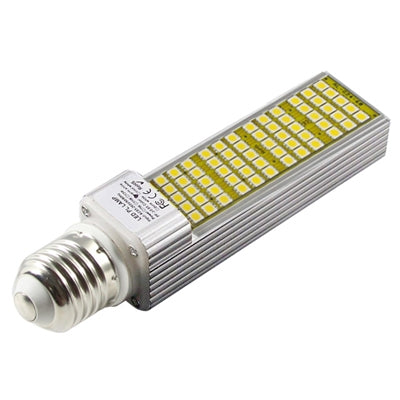 E27 11W Transverse Light Bulb, 60 LED SMD 5050, White Light, AC 100V / 265V