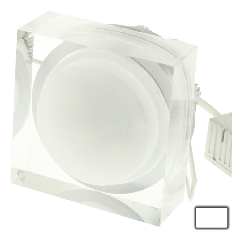 6W Acrylic LED Square Light Bulb, White Light, Luminous Flux: 480-540lm, AC 85-265V