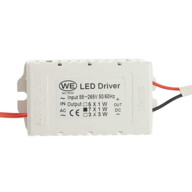 6W Acrylic LED Square Light Bulb, White Light, Luminous Flux: 480-540lm, AC 85-265V