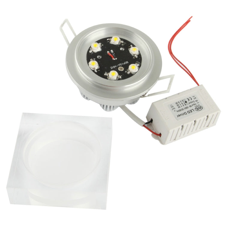 6W Acrylic LED Square Light Bulb, White Light, Luminous Flux: 480-540lm, AC 85-265V
