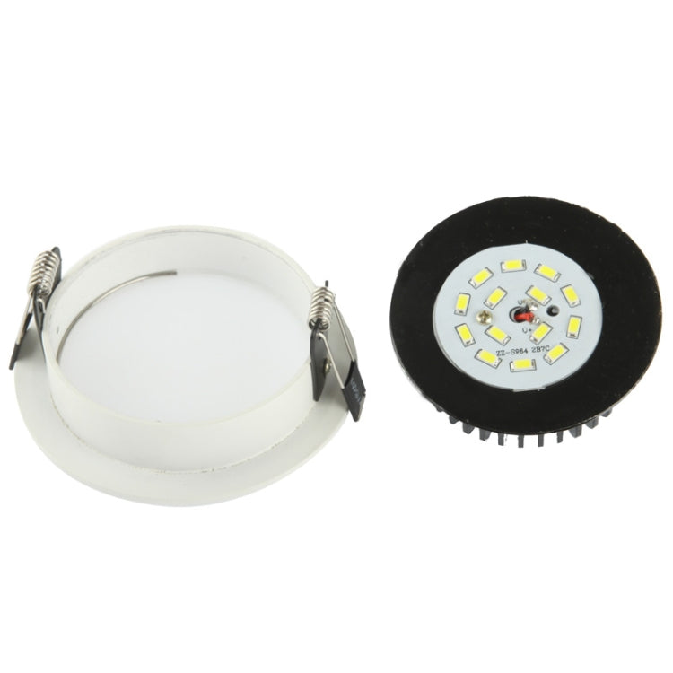 7W LED Ceiling Light Bulb Down Light, 14 LED SMD 5730, White Light, Luminous Flux: 560-630lm