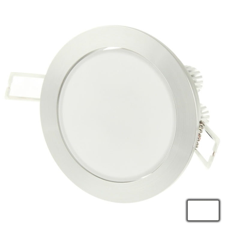 7W Acrylic White LED Locking Ring Light Bulb, Luminous Flux: 560-630LM, AC 85-265V