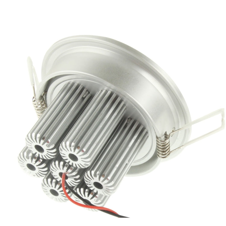 7W Acrylic White LED Locking Ring Light Bulb, Luminous Flux: 560-630LM, AC 85-265V
