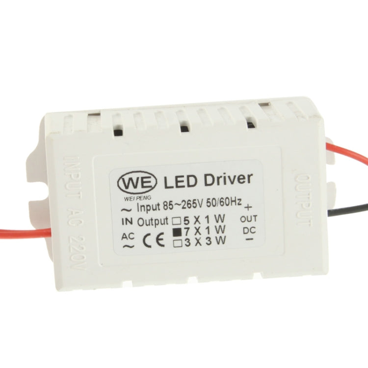 7W Acrylic White LED Locking Ring Light Bulb, Luminous Flux: 560-630LM, AC 85-265V