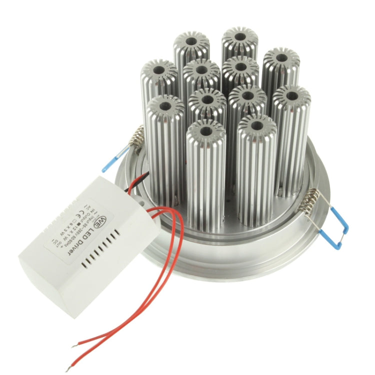 12W Acrylic White LED Locking Ring Light Bulb, Luminous Flux: 810-900lm, AC 85-265V