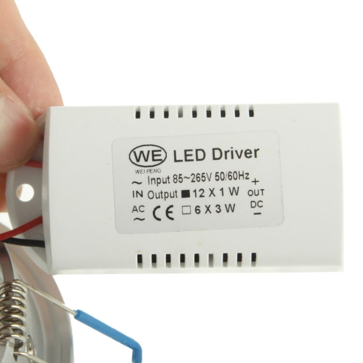 12W Acrylic White LED Locking Ring Light Bulb, Luminous Flux: 810-900lm, AC 85-265V