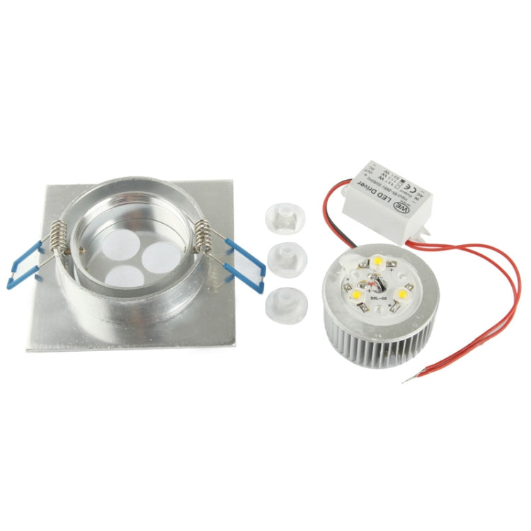 3W LED Ceiling Light Bulb Down Light, 3 LED, Warm White Light, Luminous Flux: 240-270lm